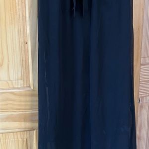 Cocktail long black dress, halter size 6🎀